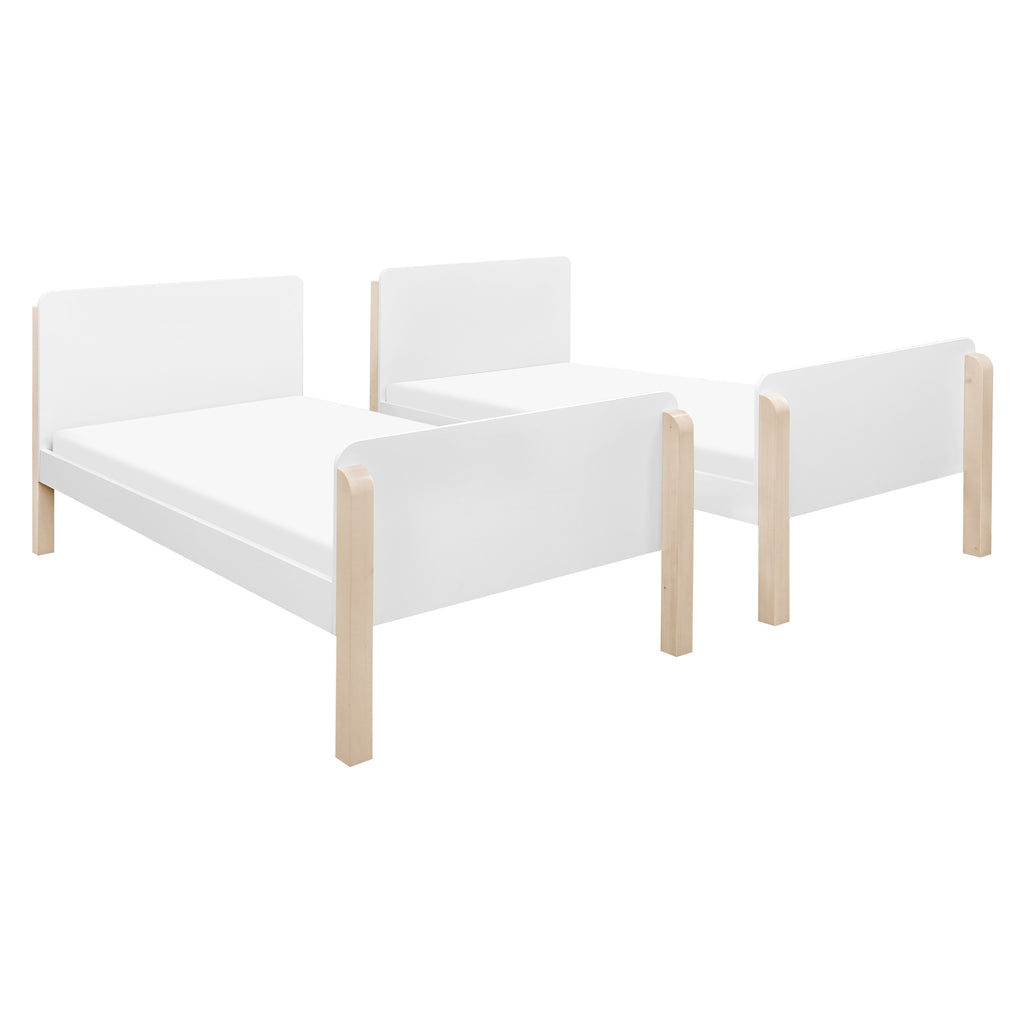 M18494WNX,Babyletto,TipToe Bunk Bed in White and Washed Natural