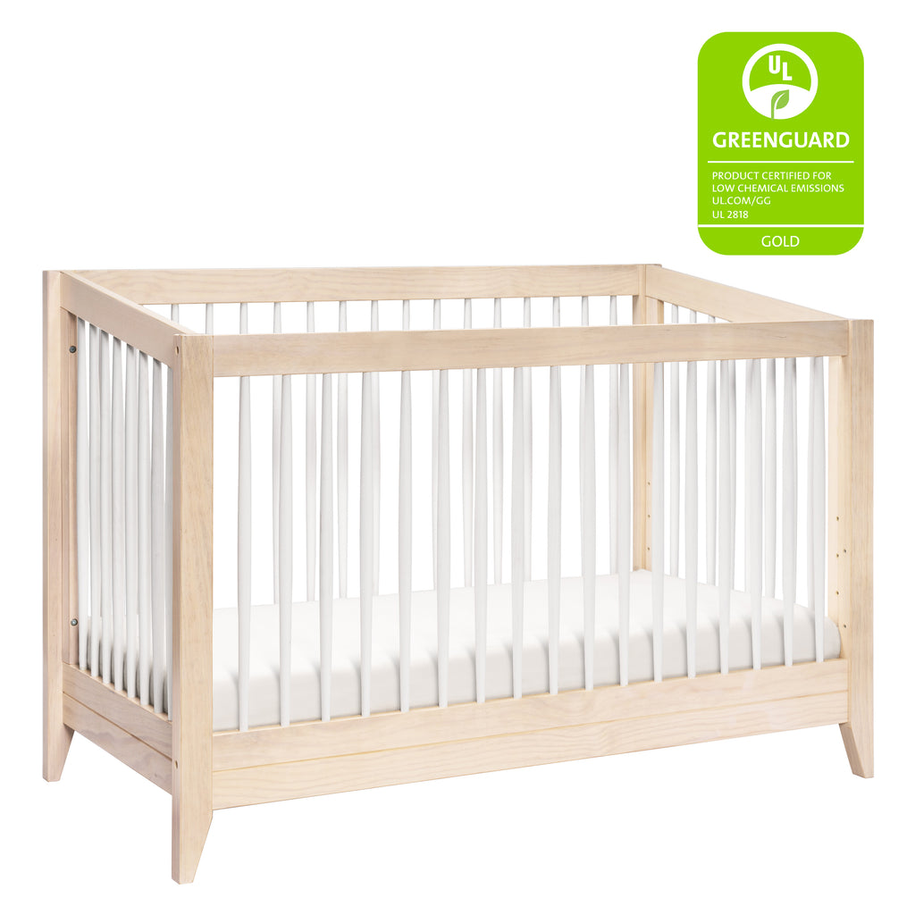 M10301NXW,Babyletto,Sprout 4-in-1 Convertible Crib w/Toddler Bed Conversion Kit in W Natural/White