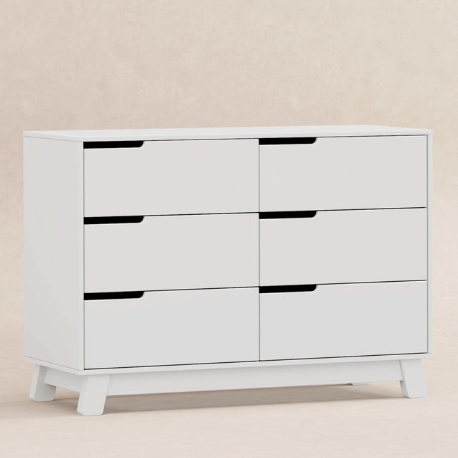 M4216W,Babyletto,Hudson 6-Drawer Double Dresser  Assembled in White Finish