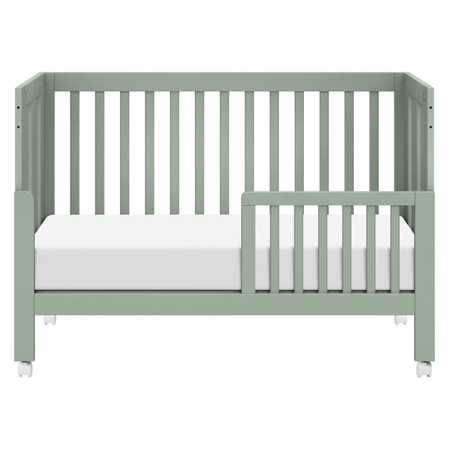 M6601LS,Babyletto,Maki Full Size Folding Crib w/ Toddler Bed Conversion Kit in Light Sage