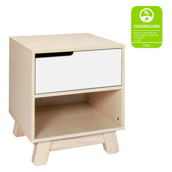 M4260NXW,Babyletto,Hudson Nightstand with USB Port in Washed Natural / White