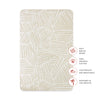 T29234,Babyletto,Oat Stripe Muslin All-Stages Bassinet Sheet in GOTS Certified Organic Cotton