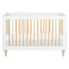 M9001WN,Babyletto,Lolly 3-in-1 Convertible Crib w/Toddler Bed Conversion Kit in White/Natural