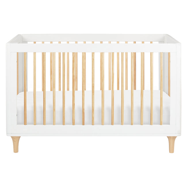 M9001WN,Babyletto,Lolly 3-in-1 Convertible Crib w/Toddler Bed Conversion Kit in White/Natural