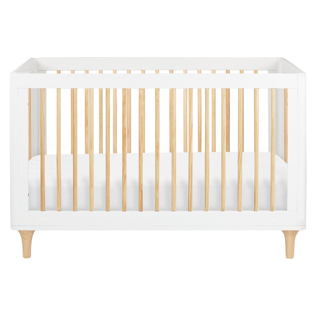 M9001WN,Babyletto,Lolly 3-in-1 Convertible Crib w/Toddler Bed Conversion Kit in White/Natural