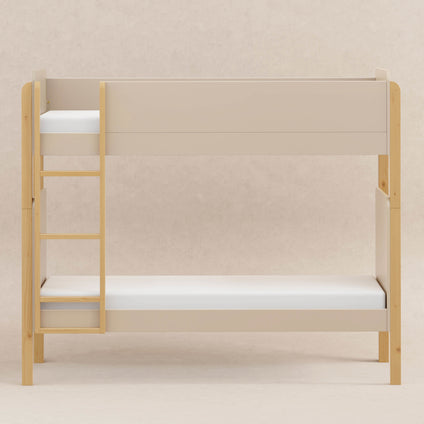 M18494TPEHY,Babyletto Kids,TipToe Bunk Bed in Taupe and Honey