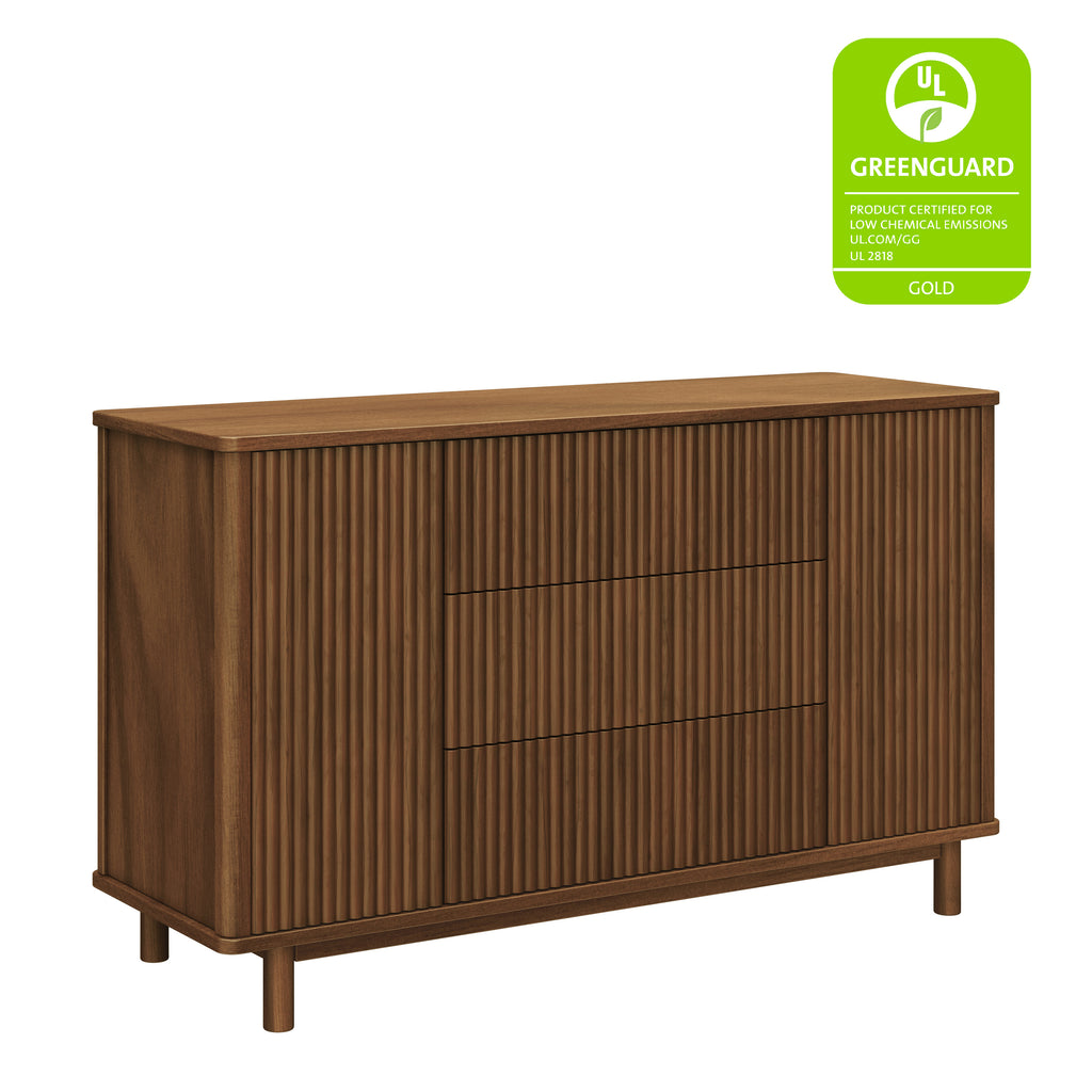 M29816NL,Babyletto,Pogo Tambour Assembled Dresser in Natural Walnut