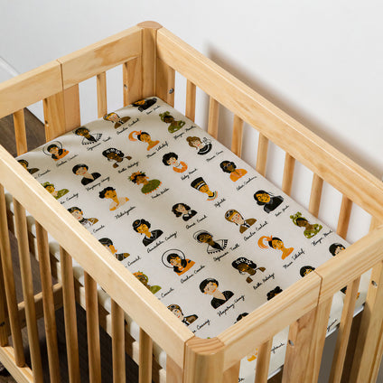 All-Stages Bassinet Sheet in GOTS Certified Organic Muslin Cotton