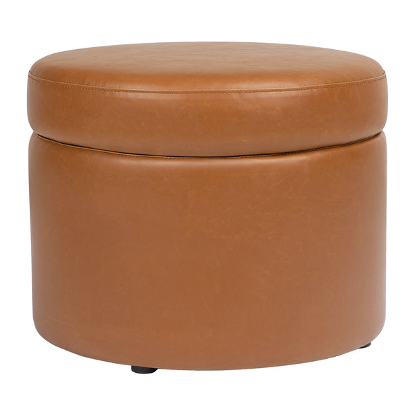 M22185TANB,Babyletto,Wally Storage Ottoman in Tan Vegan Leather