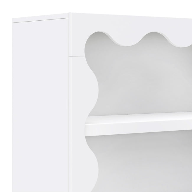 M31111W,Babyletto Kids,Lido Wave Bookcase in White