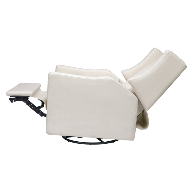 M11277PCMEW,Babyletto,Kiwi Recliner and Swivel Glider in Performance Cream Eco-Weave