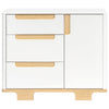 M23423WN,Babyletto,Yuzu 3-Drawer Changer Dresser in White/Natural