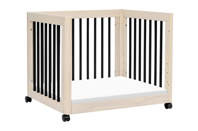 M23401NXB,Babyletto,Yuzu 8-in-1 Convertible Crib w/All-Stages Conversion in Washed Natural/Black