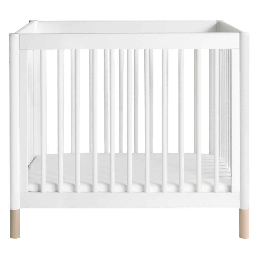 M12998WNX,Babyletto,Gelato 4-in-1 Convertible Mini Crib and Twin bed in White Finish w/Washed Natural Feet