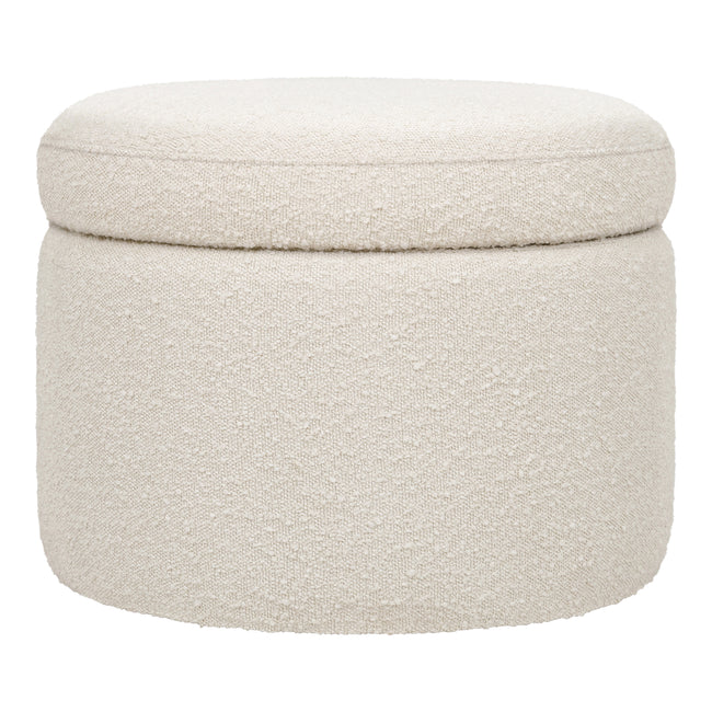 M22185WB,Babyletto,Wally Storage Ottoman in Ivory Boucle