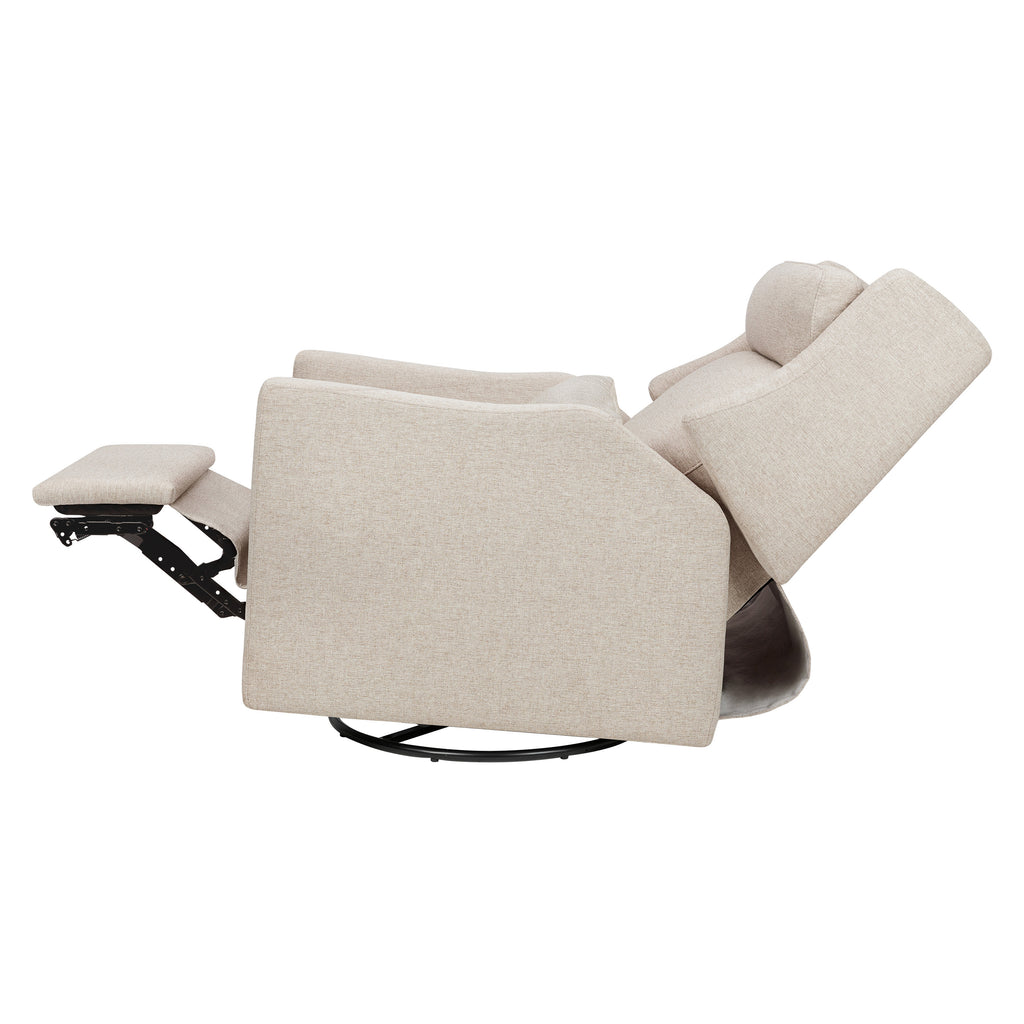 M11286PBEW,Babyletto,Kiwi Plus Power Glider Recliner w/ Power Headrest in Performance Beach Eco-Weave