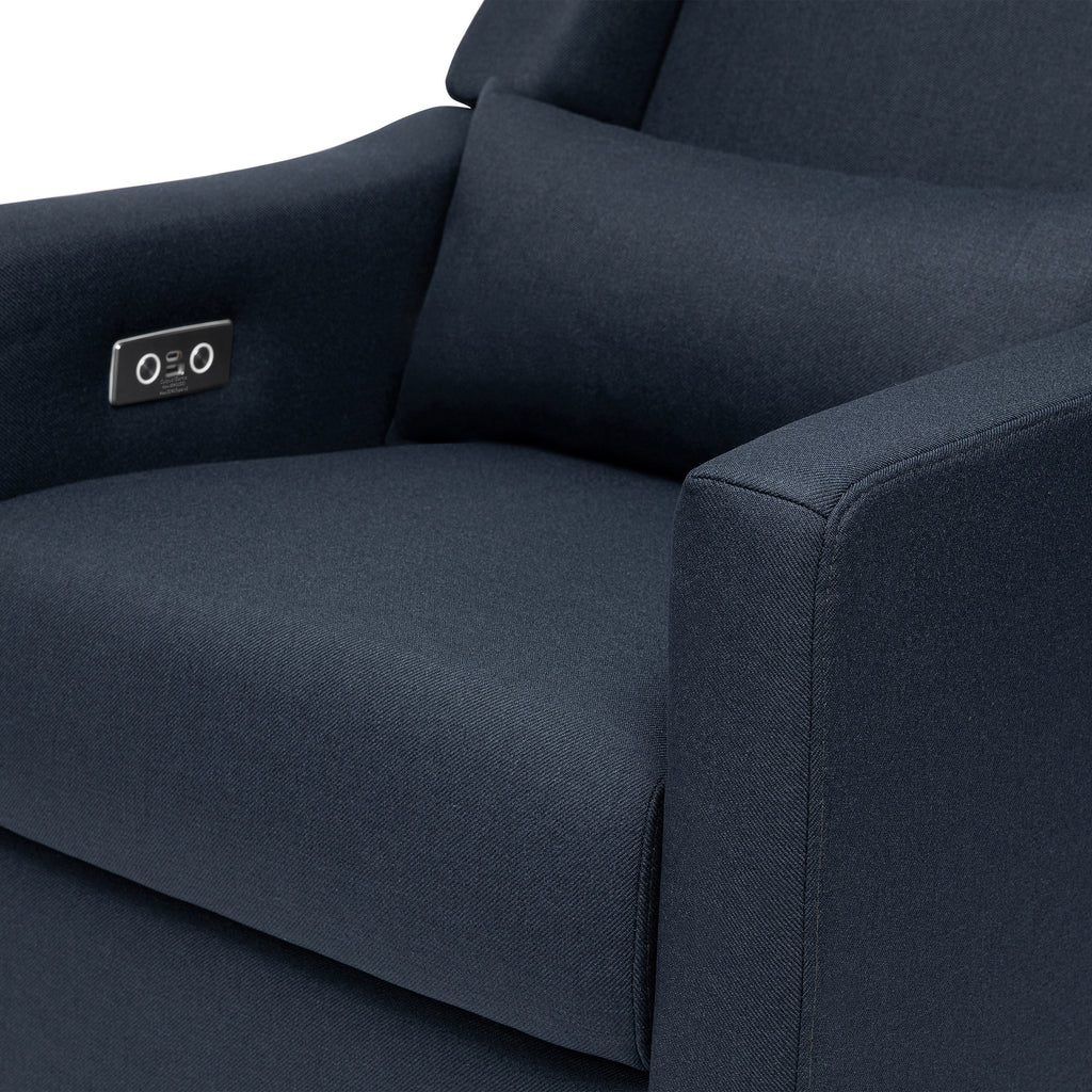 M11288PVET,Babyletto,Kiwi Glider Recliner w/ Electronic Control and USB in Performance Navy Eco-Twill