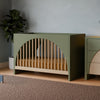 M30201OLSH,Babyletto,Moab 3-in-1 Convertible Crib in Olive/Ash