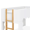 M31171WHY,Babyletto Kids,Lido Wave Low Loft Twin Bed in White and Honey