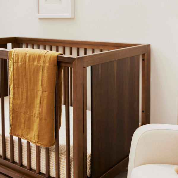 M15401NL,Babyletto,Peggy Mid-Century 3-in-1 Convertible Crib w/Toddler Bed Conversion Kit in Natural Walnut