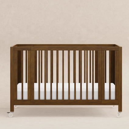 M30880NL,Babyletto,Rolli 9-in-1 Convertible All-Stages® Crib w/ Bassinet & Toddler Bed Kits in Natural Walnut