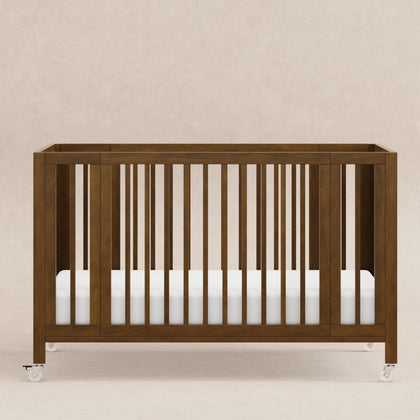 M30880NL,Babyletto,Rolli 9-in-1 Convertible All-Stages® Crib w/ Bassinet & Toddler Bed Kits in Natural Walnut