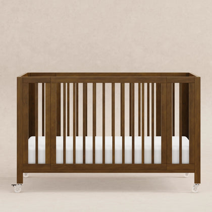 M30880NL,Babyletto,Rolli 9-in-1 Convertible All-Stages® Crib w/ Bassinet & Toddler Bed Kits in Natural Walnut