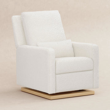 M23085CMSGLB,Babyletto,Sigi Glider Recliner w/ Electronic Control and USB in Cream Shearling w/Light Wood Base

    srcset=