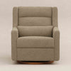 M11278LTDB,Babyletto,Kiwi Plus Chair and a Half Power Glider Recliner in Latte Teddy Loop w/ Dark Wood Base