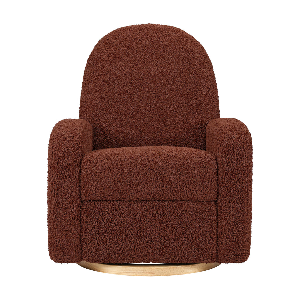 M23188RTLB,Babyletto,Nami Glider Recliner w/ Electronic Control and USB in Rouge Teddy Loop with Light Wood Base