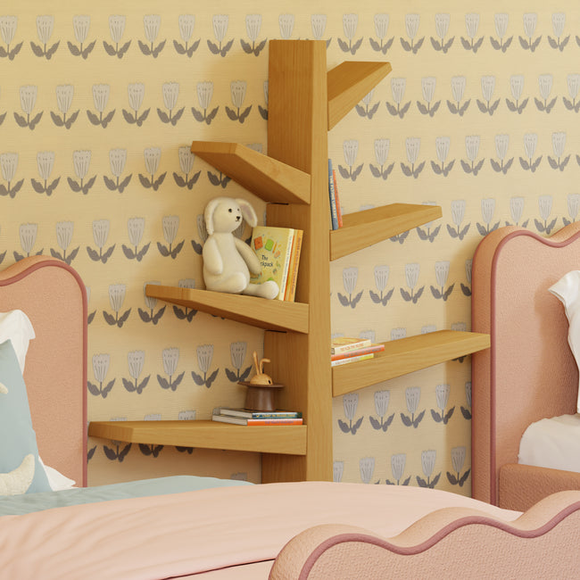 M4626HY,Babyletto Kids,Spruce Tree Bookcase in Honey