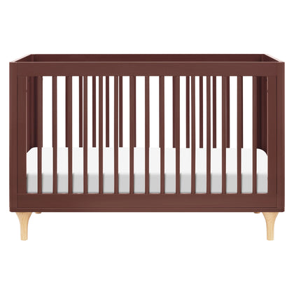 M9001CRN,Babyletto,Lolly 3-in-1 Convertible Crib w/Toddler Bed Conversion in Crimson/Natural