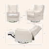 M11288PCMEW,Babyletto,Kiwi Glider Recliner w/ Electronic Control and USB in Performance Cream Eco-Weave