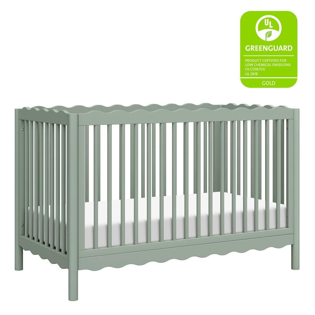 M27901LS,Babyletto,Swell 4-in-1 Convertible Crib w/Toddler Conversion Kit in Light Sage