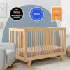 M4201N,Babyletto,Hudson 3-in-1 Convertible Crib w/Toddler Bed Conversion Kit in Natural Finish