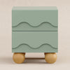 M31160LSHY,Babyletto Kids,Lido Wave Nightstand in Light Sage and Honey