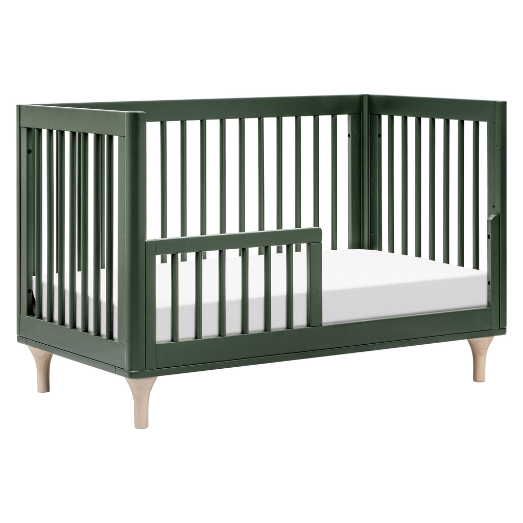 M9001FRGRNX,Lolly 3-in-1 Convertible Crib w/Toddler Conversion  Forest Green/Washed Natural