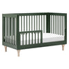 M9001FRGRNX,Babyletto,Lolly 3-in-1 Convertible Crib w/Toddler Conversion  Forest Green/Washed Natural