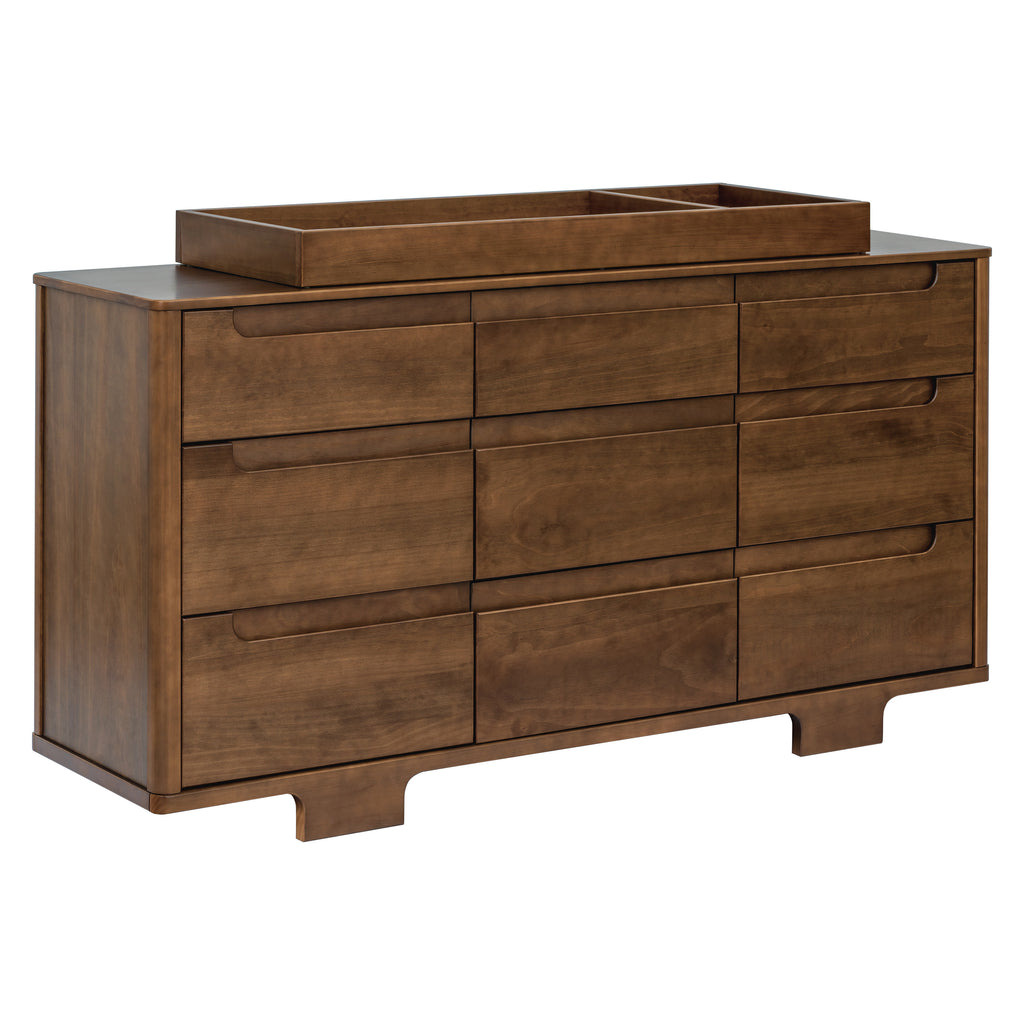 M23428NL,Babyletto,Yuzu 9-Drawer Dresser  Assembled in Natural Walnut