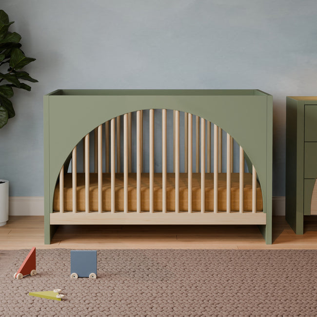 M30201OLSH,Babyletto,Moab 3-in-1 Convertible Crib in Olive/Ash
