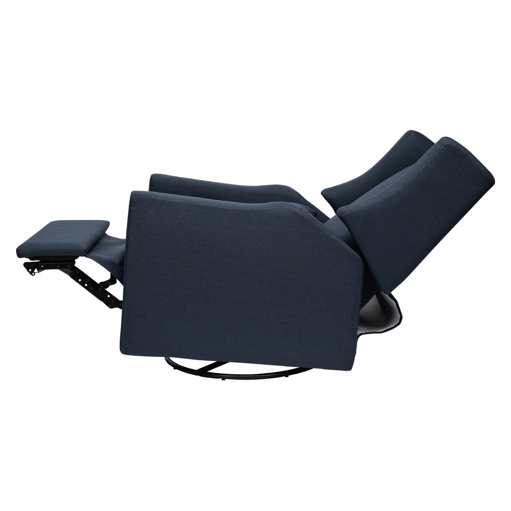 M11288PVET,Babyletto,Kiwi Glider Recliner w/ Electronic Control and USB in Performance Navy Eco-Twill