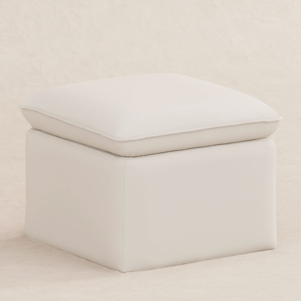 M20985PCMEW,Babyletto,Cali Storage Ottoman in Performance Cream Eco-Weave