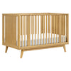 M15980HY,Babyletto,Palma 8-in-1 Convertible All-Stages® Crib w/ Bassinet & Toddler Bed Kits in Honey