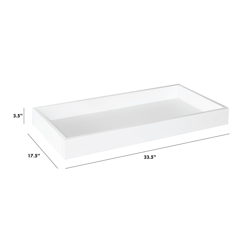 M0219W,The MDB Family,Universal Removable Changing Tray in White Finish