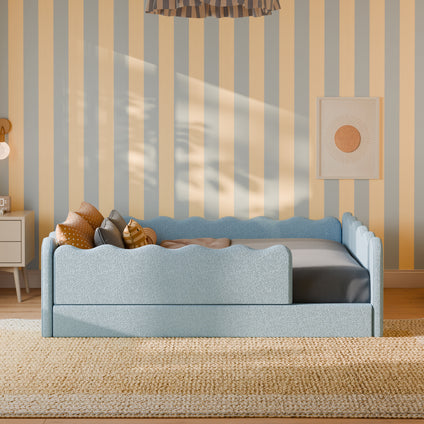 Rizo Montessori-Inspired Full Floor Bed with Guardrails