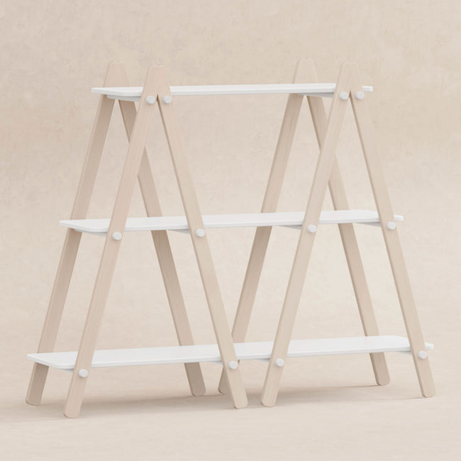 M10511WNX,Babyletto Kids,Dottie Bookcase in White and Washed Natural Finish