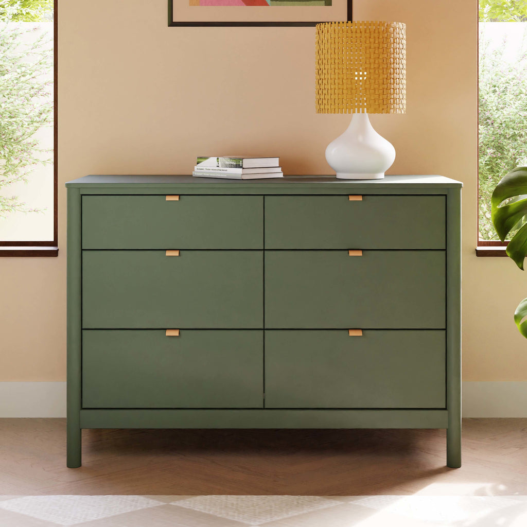 M25616FRGR,Babyletto,Bondi 6-Drawer Assembled Dresser in Forest Green