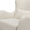 M24187WBIB,Nursery Works,Solstice Swivel Glider in Ivory Boucle w/Ivory Wood Base