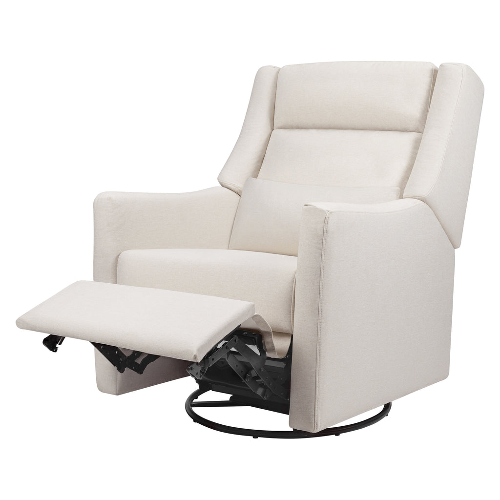 M11286PCMEW,Babyletto,Kiwi Plus Power Glider Recliner w/ Power Headrest in Performance Cream Eco-Weave