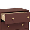 M9023CRN,Babyletto,Lolly 3-Drawer Changer Dresser w/Removable Changing Tray in Crimson/Natural